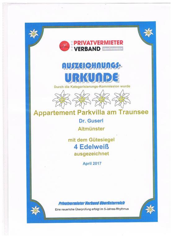 Apartment Parkvilla Traunsee Альтмюнстер Экстерьер фото